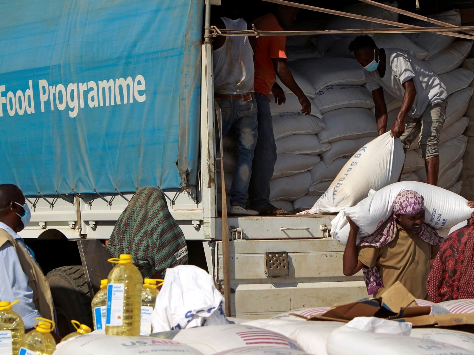 UN says aid truck hit by debris from Ethiopian drone strike