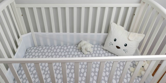 The AAP recommends that bumpers, soft toys, pillows and blankets be kept away from, and out of, a baby's crib.