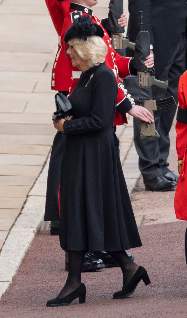 Camilla, Queen Consort at Windsor Castle on September 19, 2022 in Windsor, England.