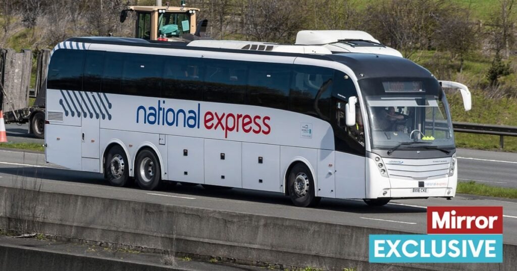 Airport coach driver ‘dozes off at wheel’ as passengers scream ‘stop the bus’
