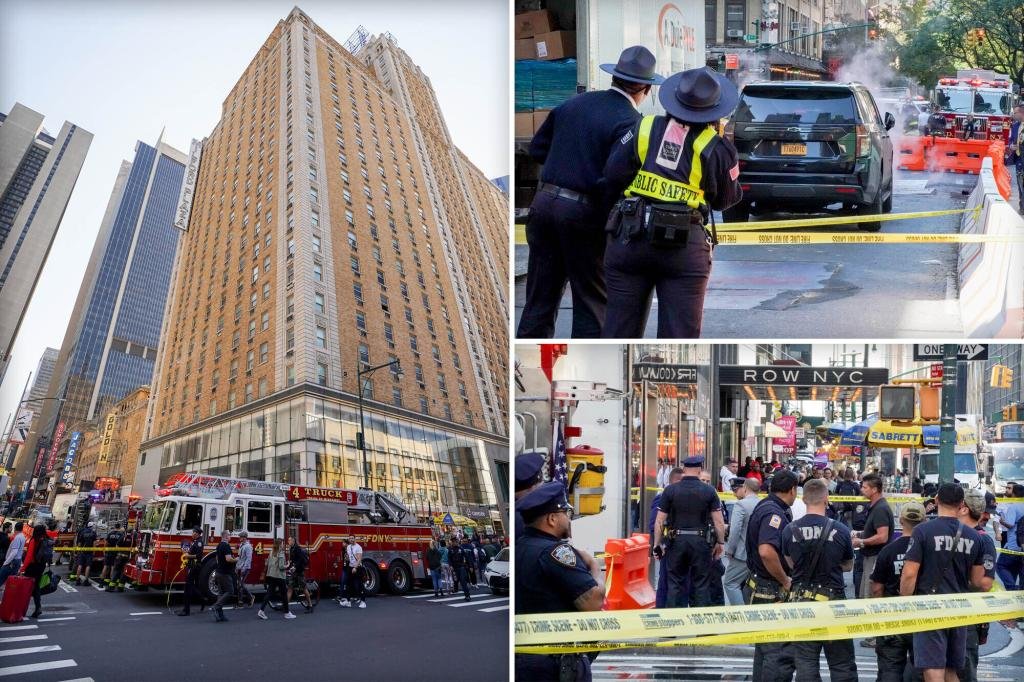Body of possible NYC jumper found at luxury Times Square hotel