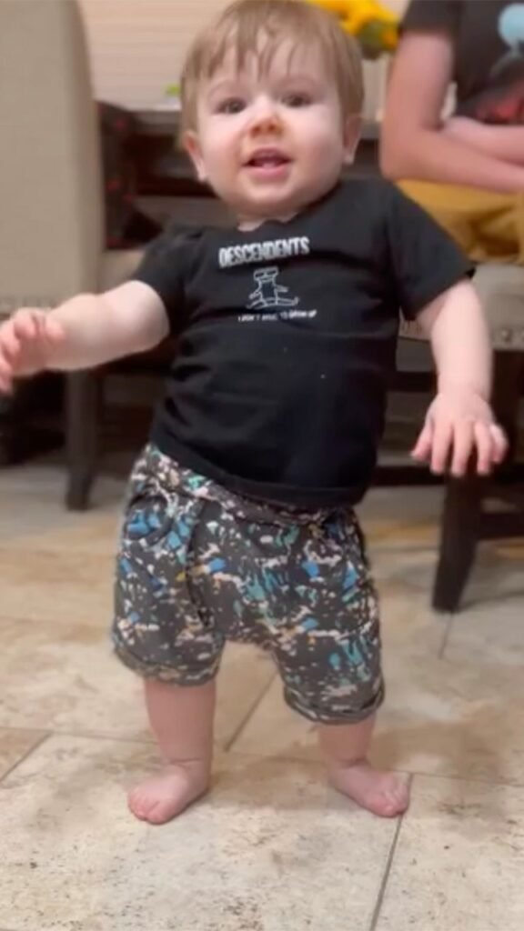 California baby delights internet with cool dance moves as he learns to walk