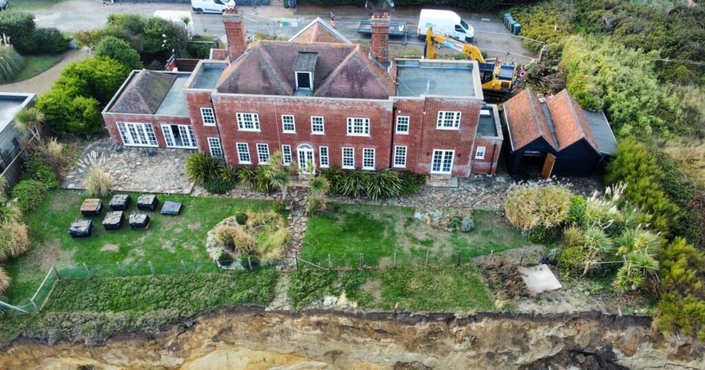 Couple forced to demolish £2 million home before it falls into the sea
