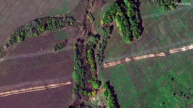 First on CNN: Russian mercenary group constructs anti-tank fortification, satellite images show
