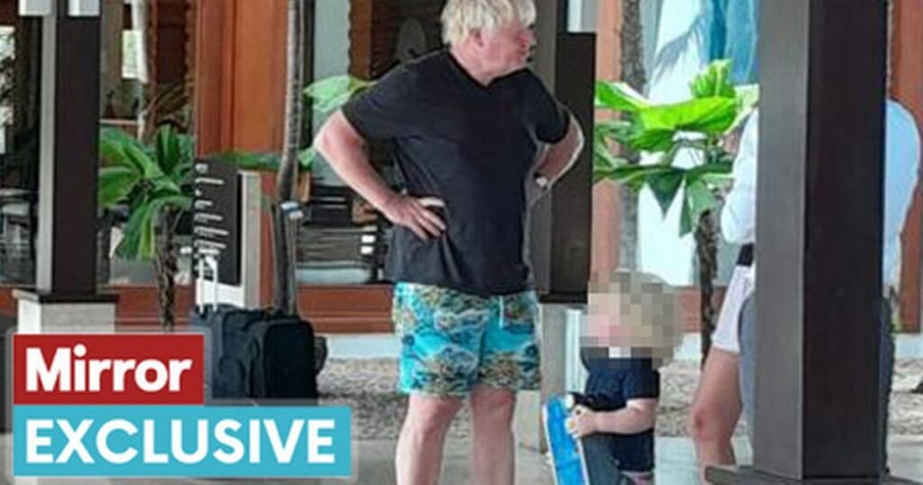 Boris Johnson spotted in Hawaiian shorts at Caribbean hotel before rushing home