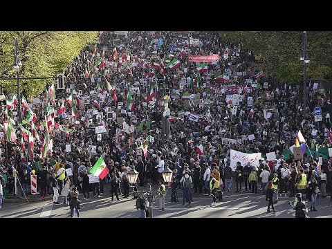Tens of thousands gather in Berlin to protest against Tehran regime