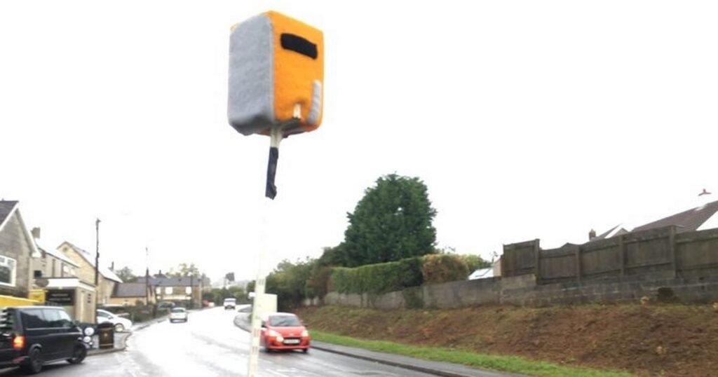 Fake knitted speed camera appears on road after locals fume over speeding cars