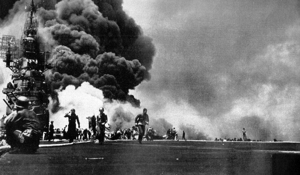 On this day in history, Oct. 25, 1944, first kamikaze suicide pilots attack US Navy in World War II