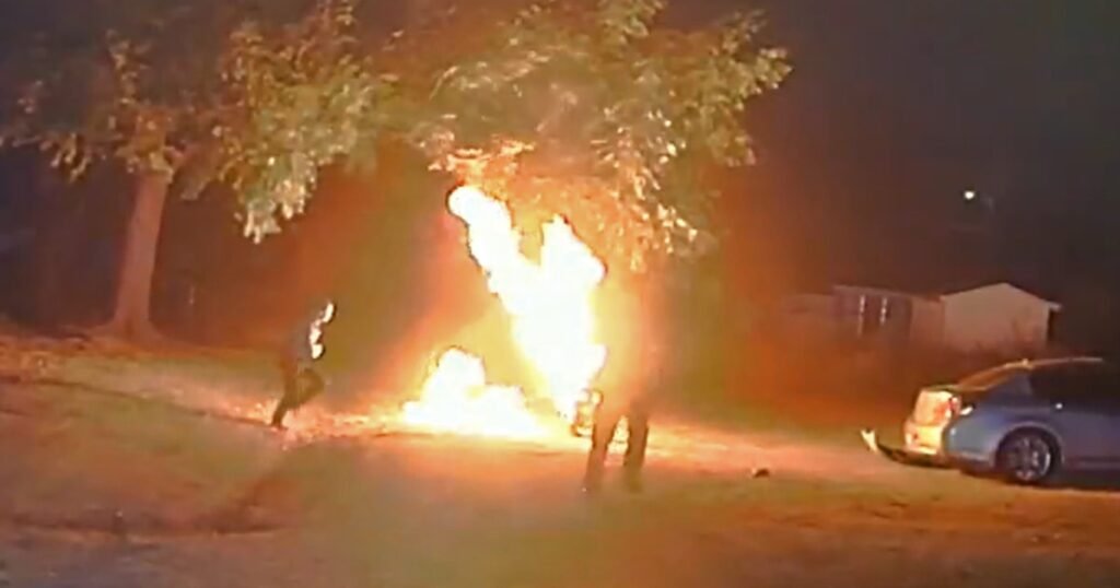Arkansas motorcyclist engulfed in ‘fireball’ after state police shock him with Taser