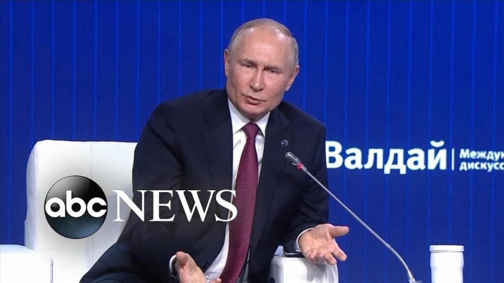 Putin bashes West in fiery speech