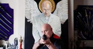 Inside ex-gangster’s incredible ‘castle’ where guns and swords line the walls