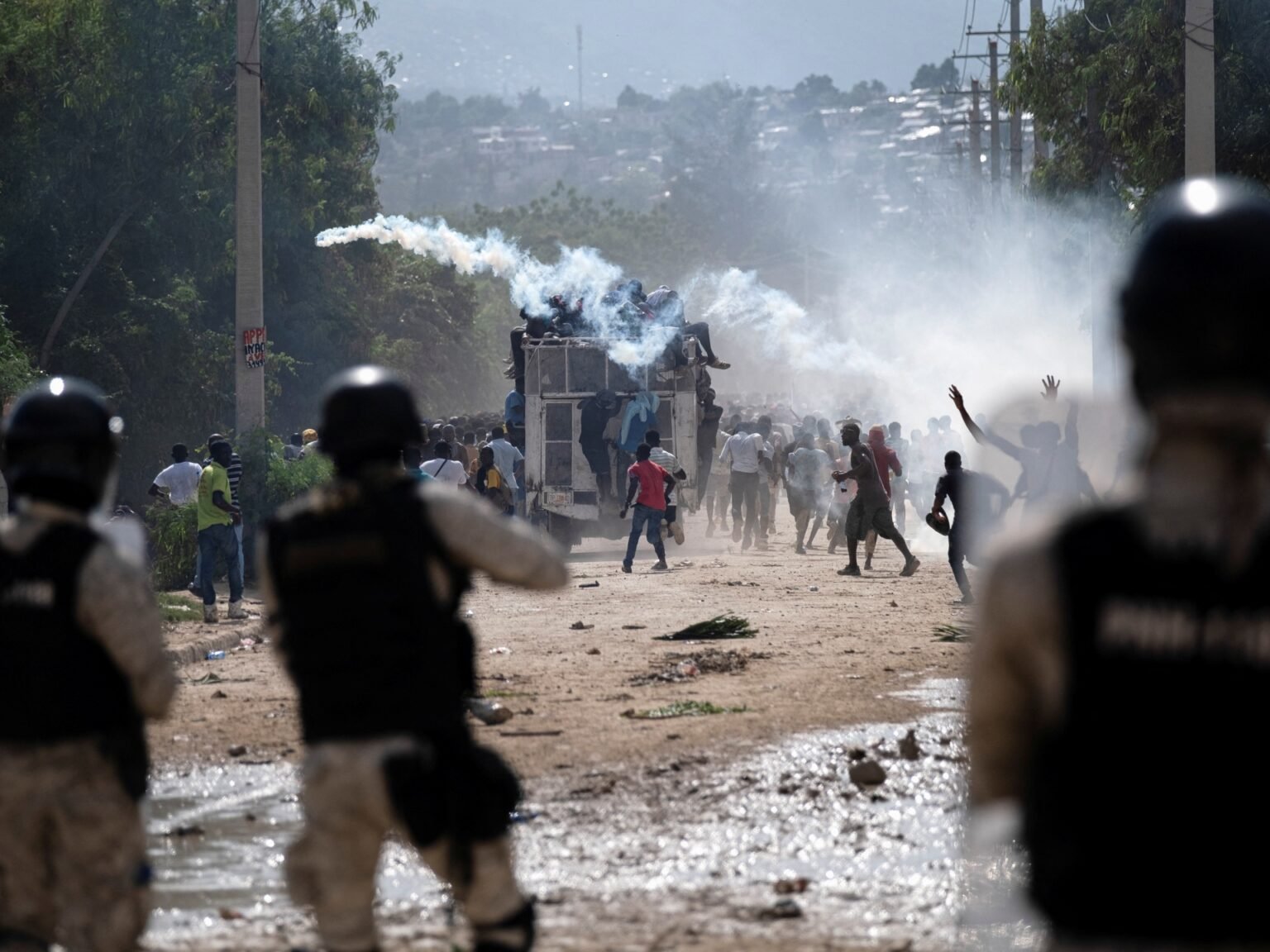 Photos: Haitian protesters demand PM’s resignation