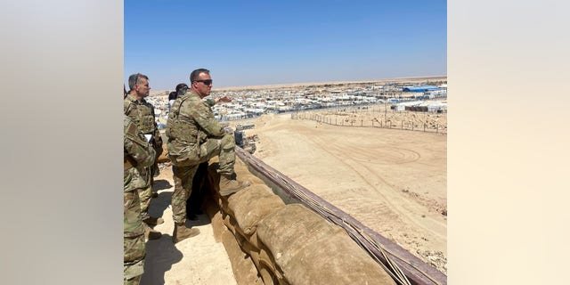 CENTCOM chief Gen. Erik Kurilla surveys the al-Hol camp in Syria.