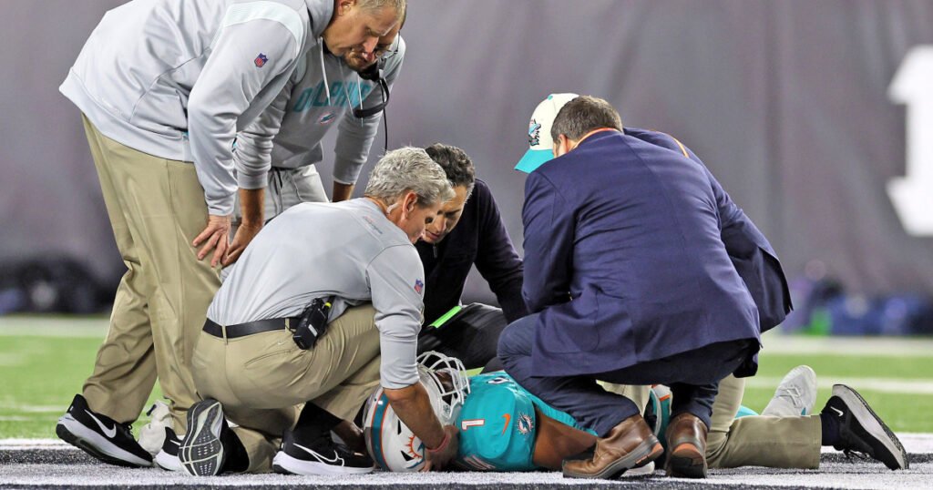 NFL, players’ union agree to modify concussion protocol after Dolphins QB Tua Tagovailoa injury