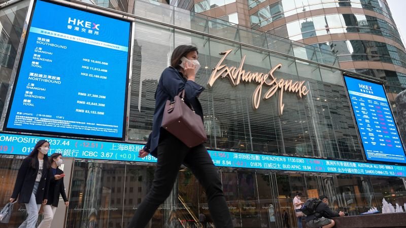 Chinese stocks tumble to multi-year lows in New York and Hong Kong amid party congress