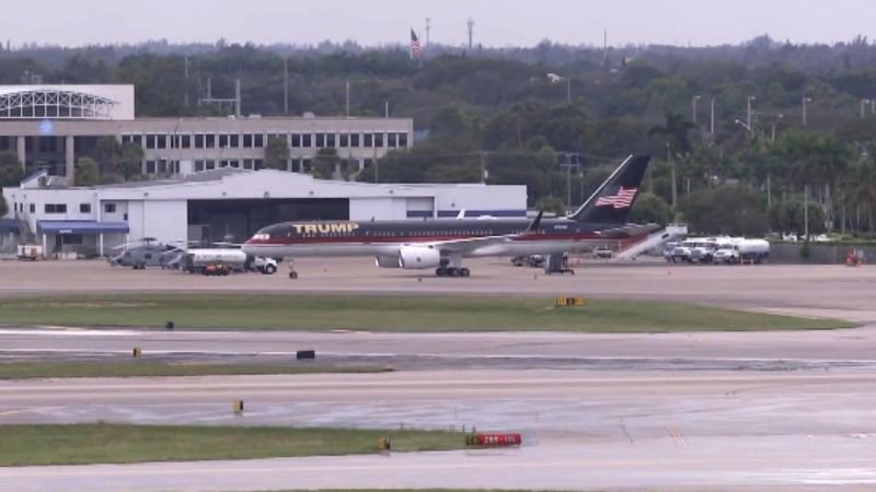 Donald Trump’s Boeing 757 rehabbed and back in West Palm Beach