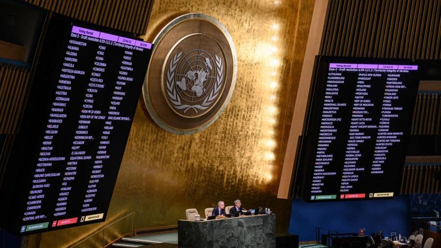 Live news updates: UN condemns Russia’s annexation of parts of Ukraine