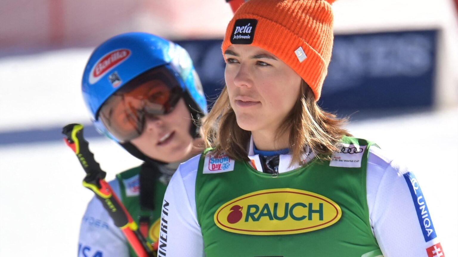 Mikaela Shiffrin v Petra Vlhova remains one of sport’s great rivalries, despite what they both say
