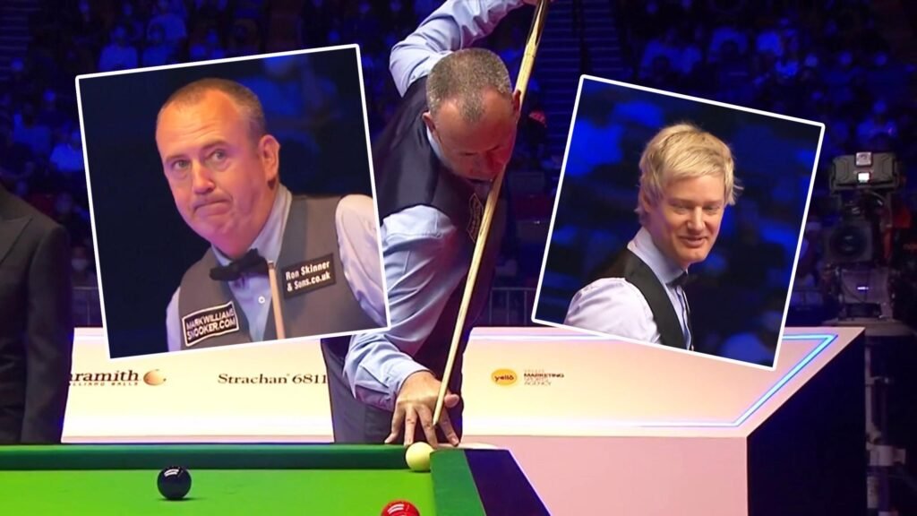 ‘Mark Williams is not amused!’ – Crowd laugh as nightmare shot irritates Welshman at Hong Kong Masters