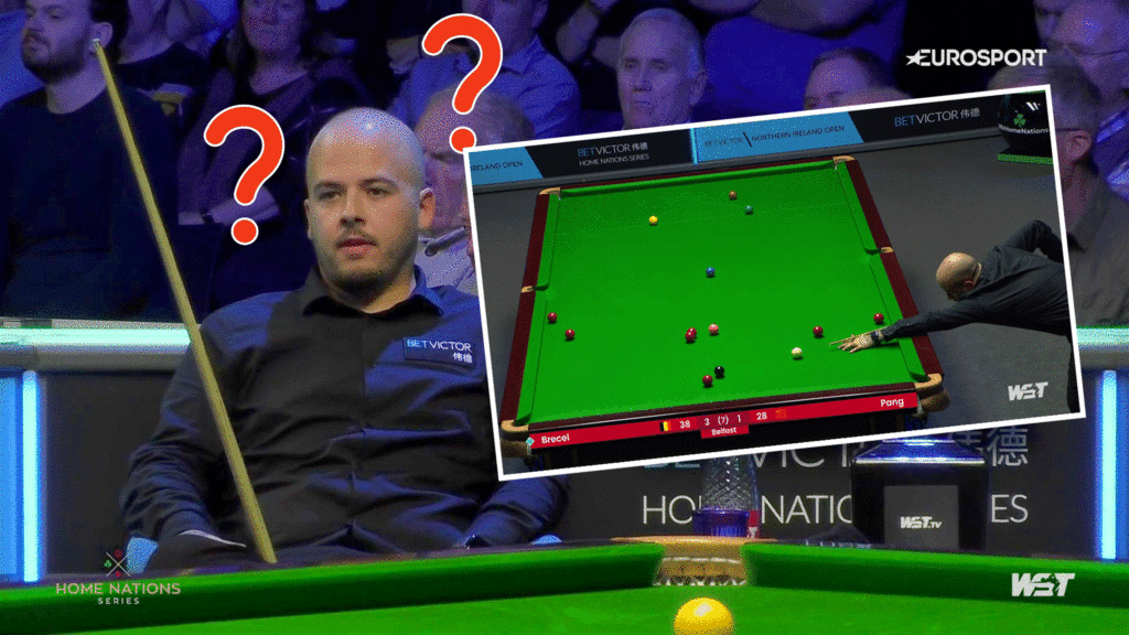 ‘The most simple shot imaginable!’ – Luca Brecel produces two scarcely believable misses at Northern Ireland Open