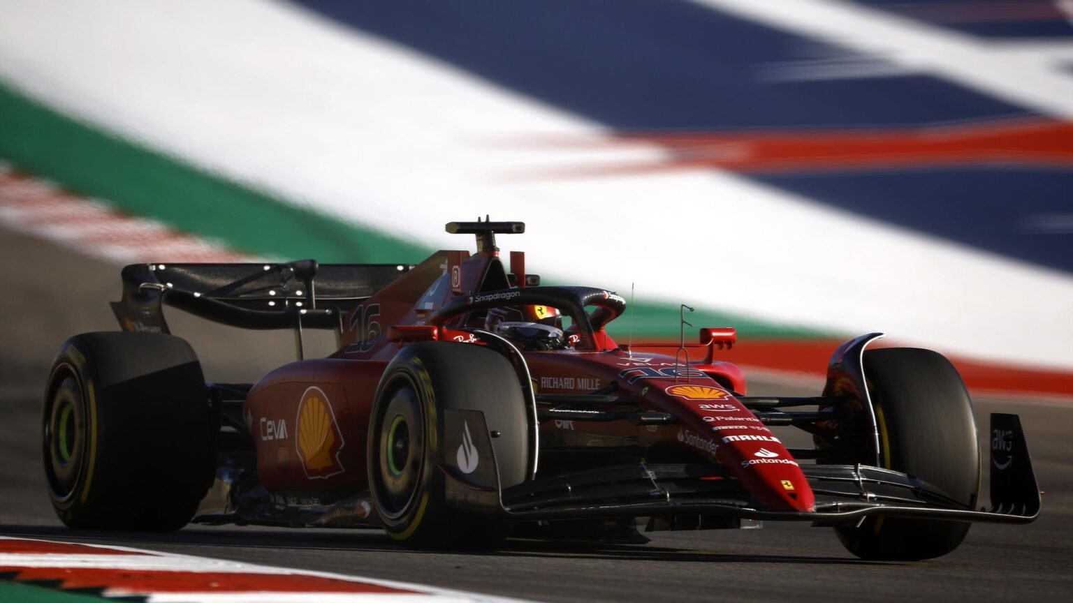 Charles Leclerc leads unusual second practice at United States Grand Prix as Pirelli test 2023 F1 tyres