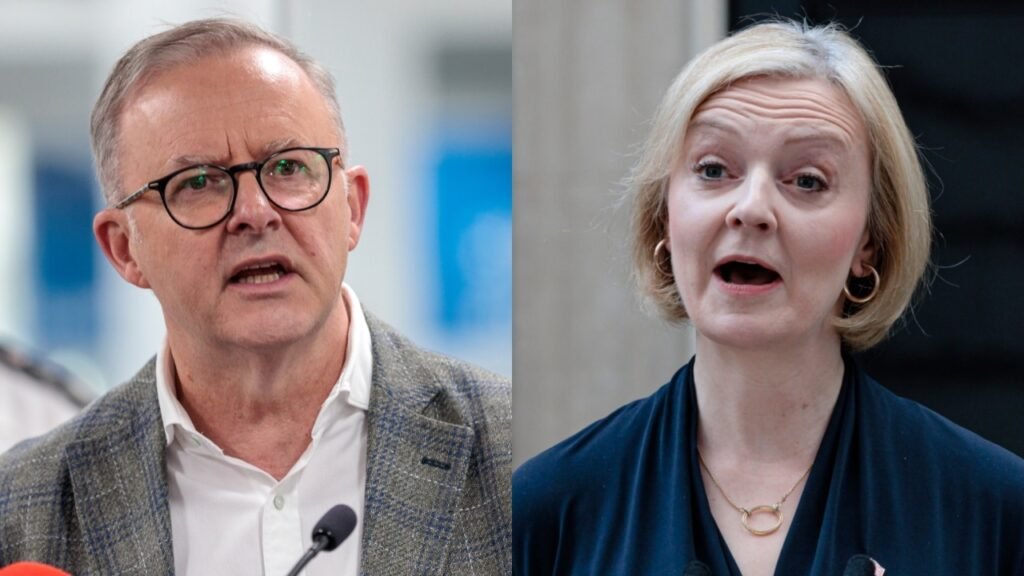 Anthony Albanese ‘concerned’ Liz Truss’ resignation may delay free-trade agreement as Jim Chalmers vows to learn from mistakes