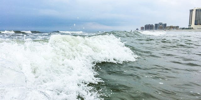 Shown here is the New Jersey shore. "The North Atlantic is very changeable, and every change I seemed to get was negative," said Browne.