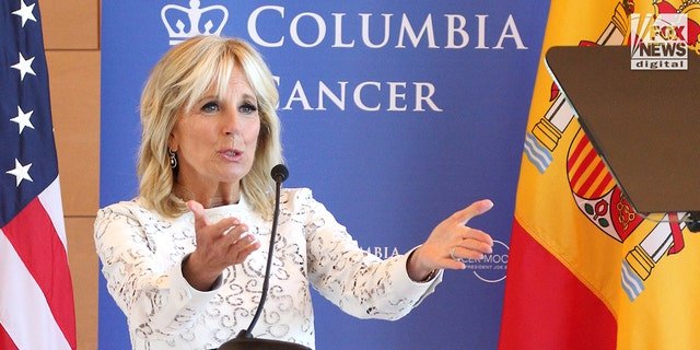 First lady Jill Biden speaks at Columbia Medical Center School of Nursing, September 21. 2022