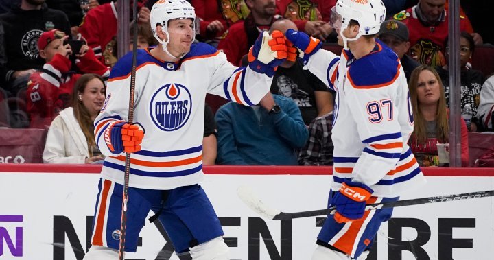 Edmonton Oilers grab wild 6-5 win in Chicago