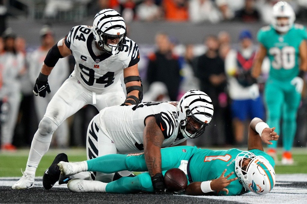 Tua Tagovailoa suffered a concussion after being sacked in a game against the Bengals on Sept. 29.