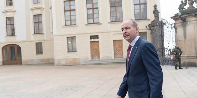 PRAGUE, CZECH REPUBLIC - 2022/10/07: Taoiseach of Ireland Micheal Martin in Prague.