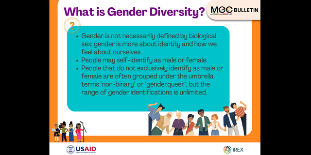 The Media Empowerment for a Democratic Sri Lanka, which is funded by the United States Agency for International Development, teaches Sri Lankan journalists that "gender is not necessarily defined by biological sex."