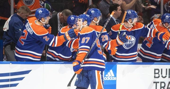 Edmonton Oilers rally for season-opening win over Vancouver Canucks