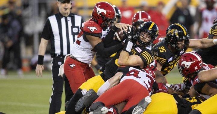 Stampeders, Tiger-Cats clash in CFL game crucial to both teams’ playoff goals