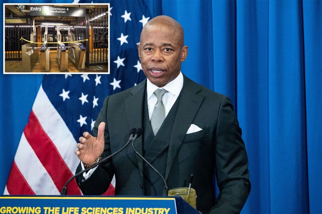 Eric Adams says mental illness driving subway safety woes — not guns