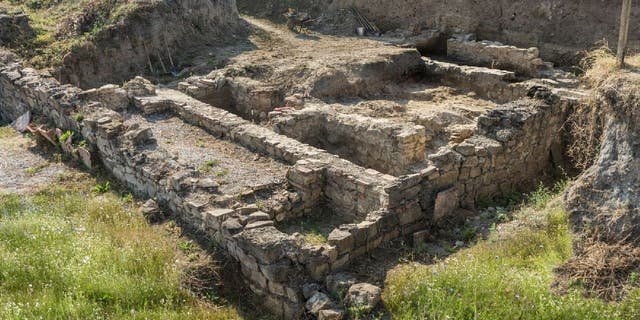 Ruins of the ancient Roman fortress Novae remain standing in Bulgaria. The fortress was built thousands of years ago near the Danube River.