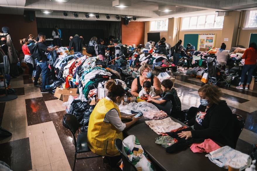 Migrant families are staying in a hotel turned shelter in Queens while they await asylum hearings.