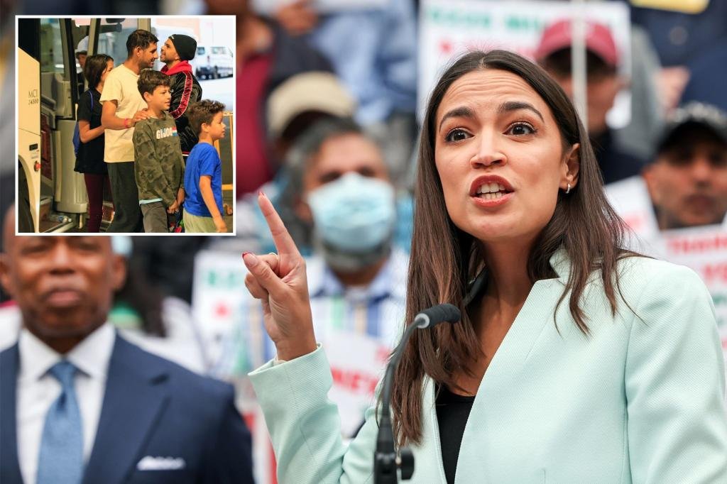 AOC welcomes border crush flooding NYC, wants US to foot migrant bill