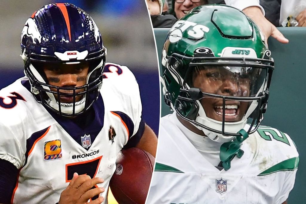 Russell Wilson and Breece Hall