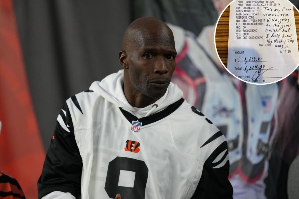 Former NFL star Chad Johnson leaves $1K tip at Tennessee IHOP