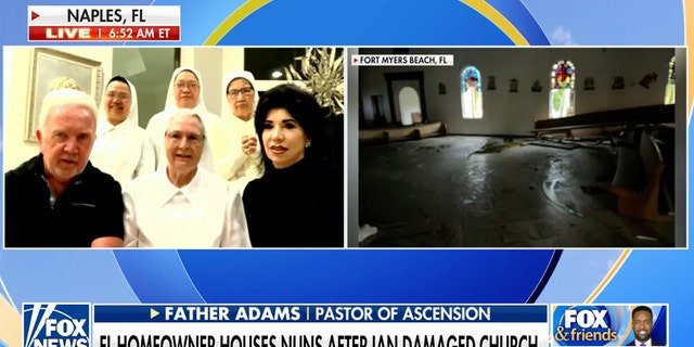 Hurricane Ian brought flooding to the entire first floor of this monastery in Ft. Myers Beach, Florida. 