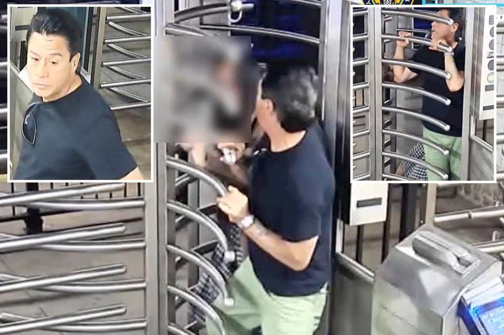Thief pins NYC straphanger inside turnstile, grabs wallet: video