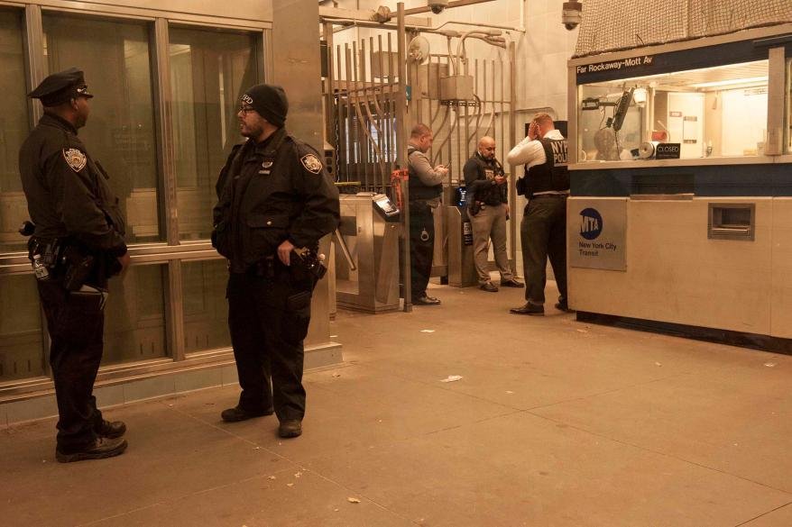 The conductor screamed out "He's shot!" as a group of kids dragged the wounded teen onto the platform.