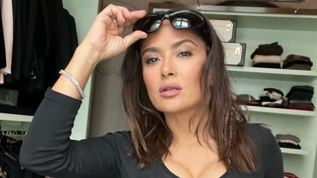 Salma Hayek Steps Out With Super-Size Curls in London