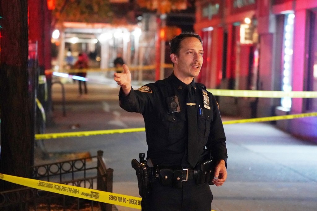 The victim told cops a knife-wielding attacker wearing a Yankees cap jabbed a knife into his neck around 11 p.m. near West 86th Street and Columbus Avenue.
