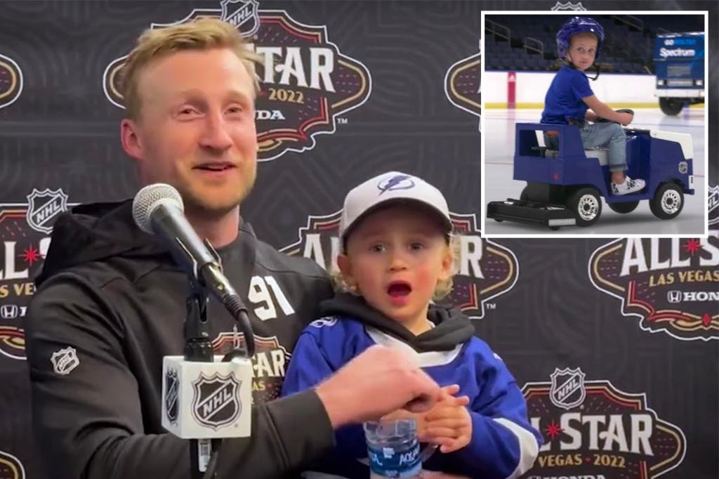How Steven Stamkos’ son, 3, became the face of a new Zamboni toy