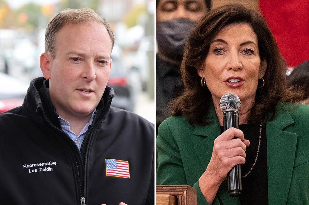 Gov. Kathy Hochul leads Rep. Lee Zeldin by just single digits ahead of early voting start