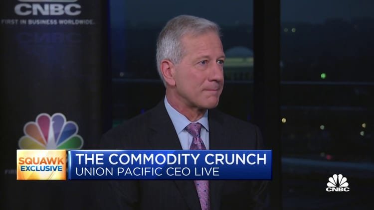 The U.S. economy is clearly slowing, says Union Pacific CEO Lance Fritz