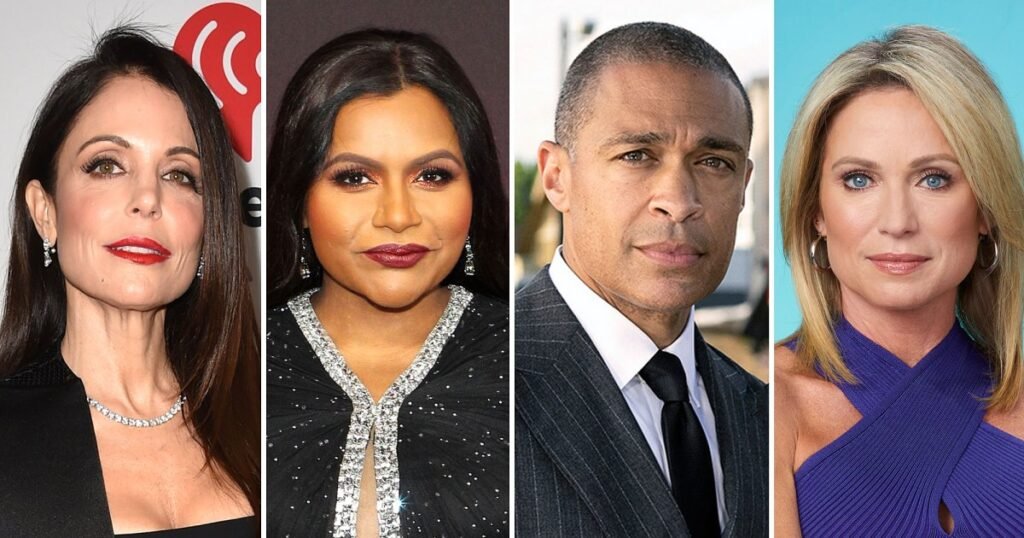 Bethenny Frankel, Mindy Kaling and More Celebrities Weigh In on T.J. Holmes and Amy Robach’s ‘GMA3’ Drama