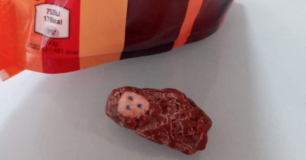 Divine Revel-ation as man pulls out chocolate that looks like ‘wee baby Jesus’